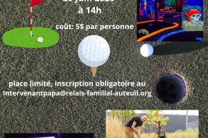 Mini-golf papa enfant